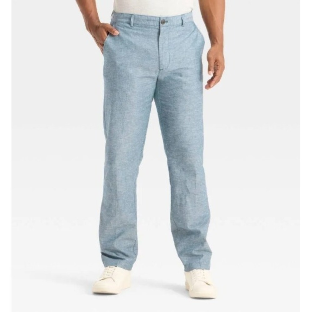 Men's Slim Fit Trousers‎ - Goodfellow & Co Blue 32x30